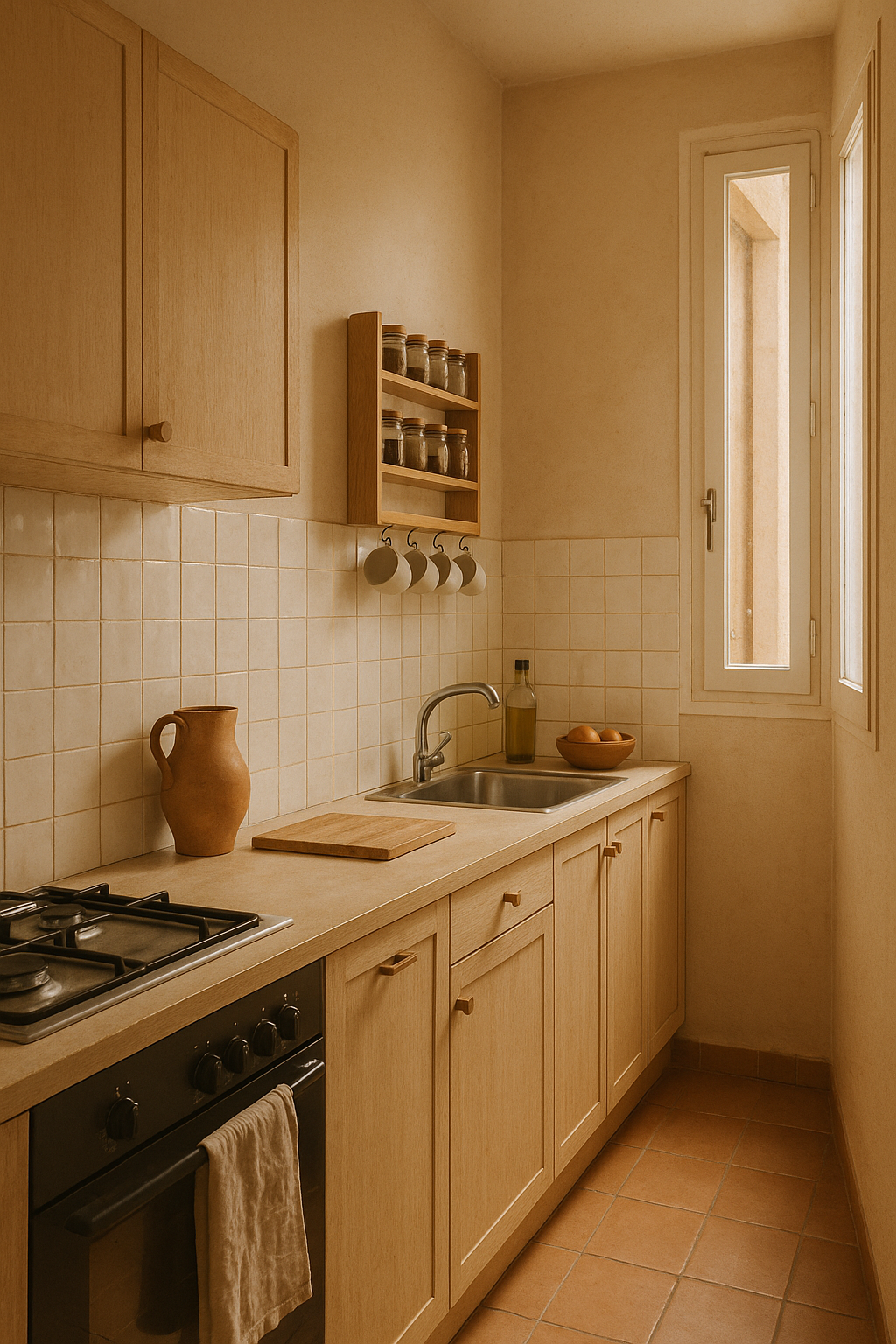 Cocina estilo nórdico en Gràcia